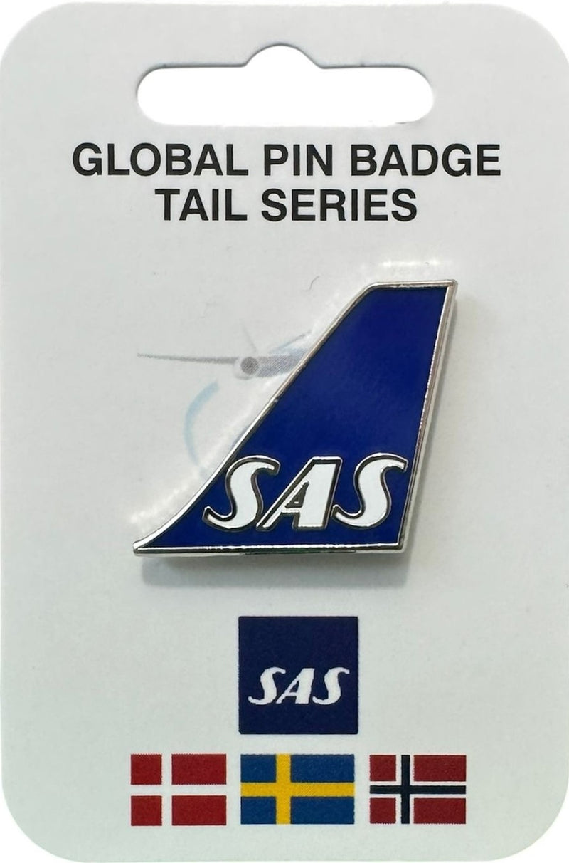 PINSAS | ARD Souvenirs Pin Badges | Tail Pin - Scandanavian Air Servives (SAS)