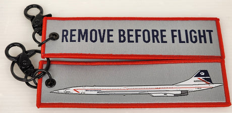 RBFBACONCORDEL | Gifts Key Rings | Remove Before Flight | British Airways Concorde 'Landor'.
