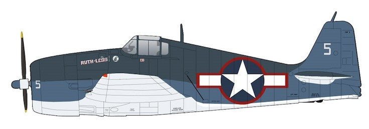 HA1118 | Hobby Master Military 1:72 | Grumman F6F-3 Hellcat White 5, Lt. Oscar Chenoweth, VF-38, Segi Point airstrip, New Georgia Island, Sept 1943