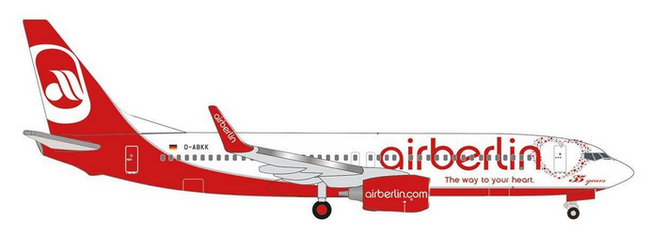 538992 | Herpa Wings 1:500 | Boeing 737-800 AirBerlin D-ABKK