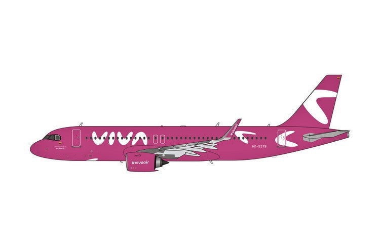 PH11734 | Phoenix 1:400 | Airbus A320neo Viva Air Go Pink HK-5378