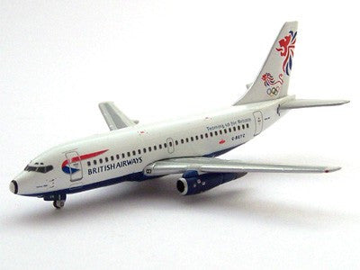 GJBAWOLM | Gemini Jets 1:400 | Boeing 737-200 British Airways 'Teaming up for Britain' (Olympic Tail) G-BKYG