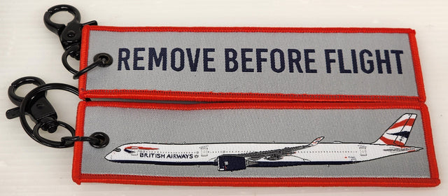RBFBAA350 | Gifts Key Rings | Remove Before Flight | British Airways A350-1000