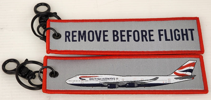 RBFBA747CIVY | Gifts Key Rings | Remove Before Flight | British Airways 747-400 G-CIVY