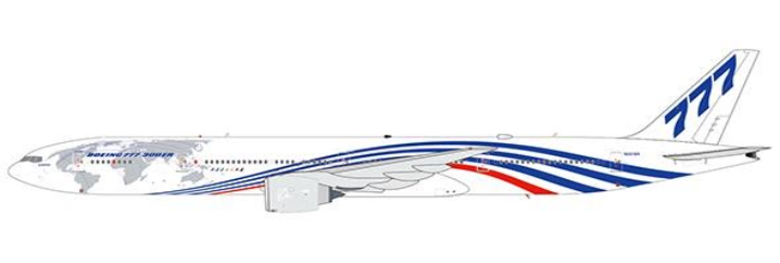 XX4972 | JC Wings 1:400 |  Boeing Company Boeing 777-300ER Round The World Tour Livery Reg: N5016R With Antenna