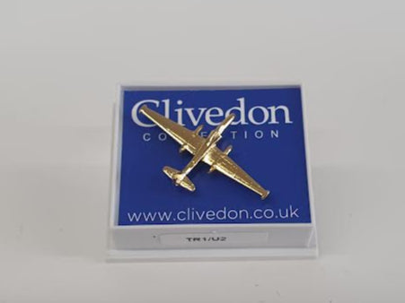 CL017 | Clivedon Collection Pin Badges | Lockheed Martin U-2 22ct Gold plated pin badge