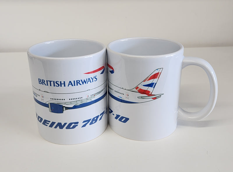 BAMUG78710 | Gifts Mugs | Coffee Mug - Boeing 787-10 British Airways G-ZBLB