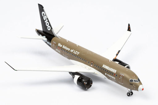 LH2161 | JC Wings 1:200 | Bombardier CS100 House Colours C-GWYD, 'LCY Future' (with stand)