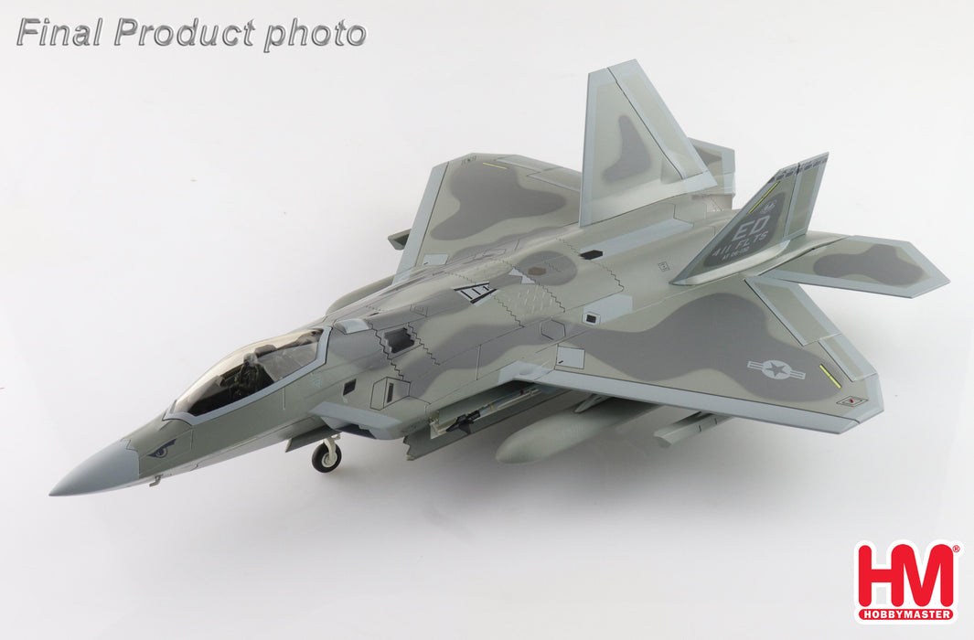 HA2829 | Hobby Master Military 1:72 | F-22 RAPTOR (WITH STEATHY PODS) AF06-132, 411 FLTS, EDWARDS AFB, 2022