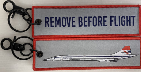 RBFBACONCORDN | Gifts Key Rings | Remove Before Flight | British Airways Concorde 'Negus'.