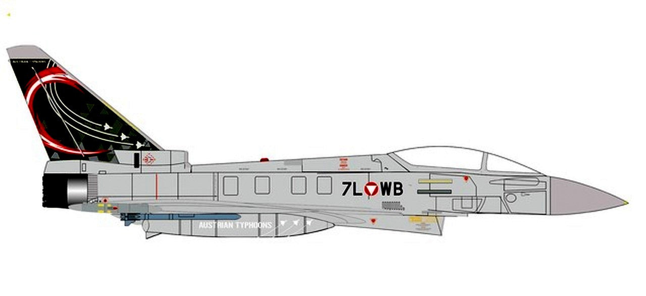 580649 | Herpa Military 1:72 | Eurofighter EF2000 Typhoon Austrian Air Force 7LWB Zeltwg