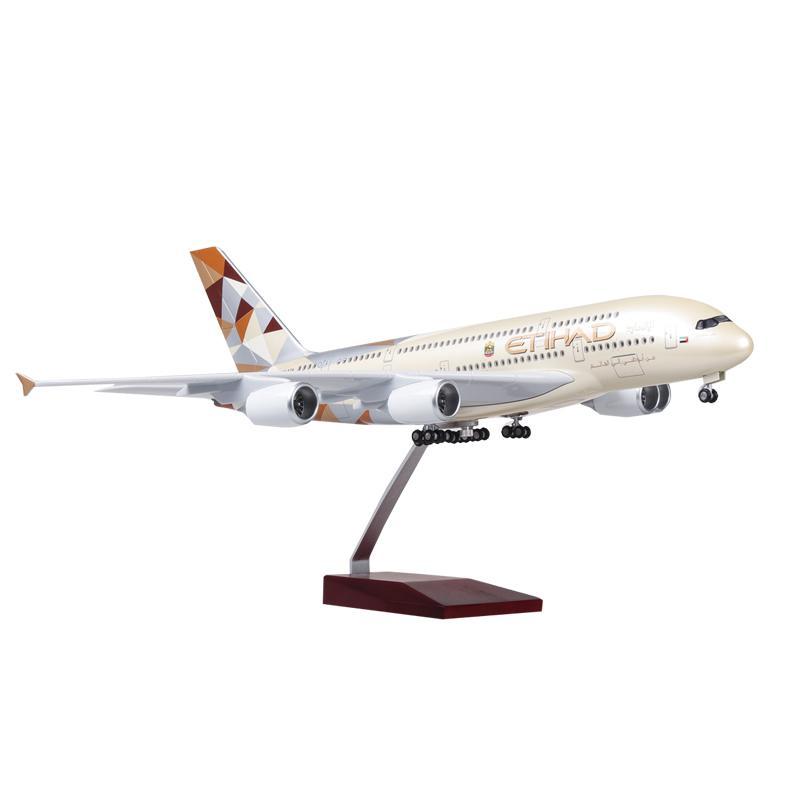 DMETIA380 | Desktop Models 1:160 | Airbus A380-800, Etihad Airways, LED light up