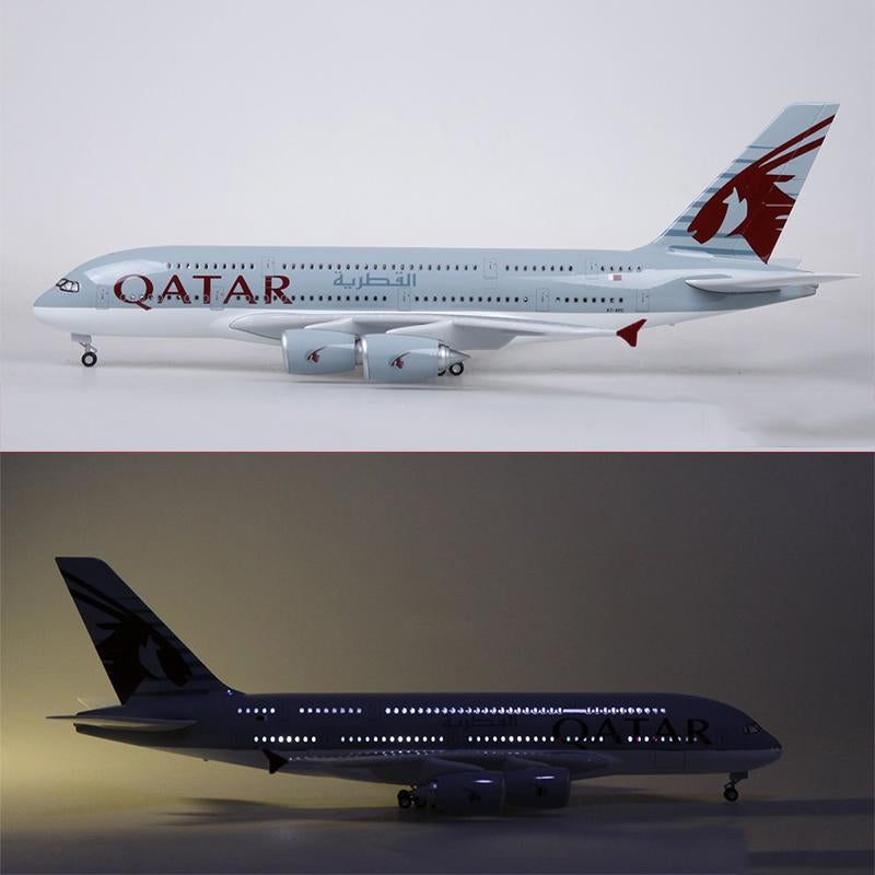 DMA7APC | Desktop Models 1:160 | Airbus A380-800, Qatar Airways A7-APC LED light up
