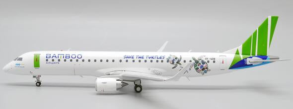 XX20078 | JC Wings 1:200 | Embraer 190-200LR Bamboo Airways 'save the turtles' (with stand) OY-GDB