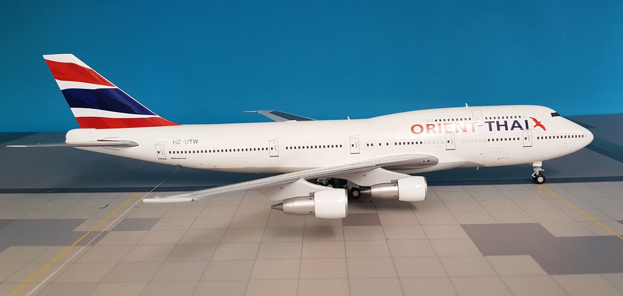 LH2041 | JC Wings 1:200 | Boeing 747-300 Orient Thai HS-UTW (with stand)