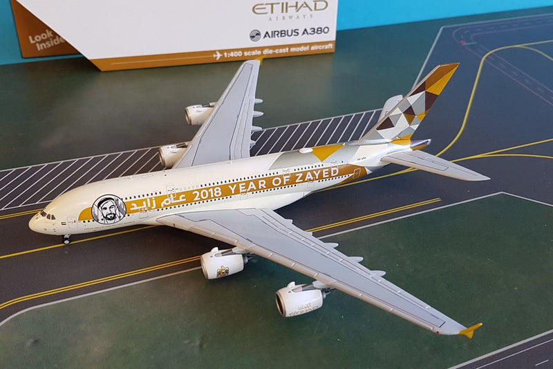 GJETD1813 | Gemini Jets 1:400 1:400 | Airbus A380-800 Etihad A6-APH Year of Zayed