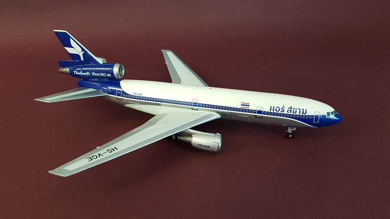 IFDC100316P | InFlight200 1:200 | DC-10-30 Air Siam HS-VGE, 'Thailand's First DC-10' (polished, with stand)