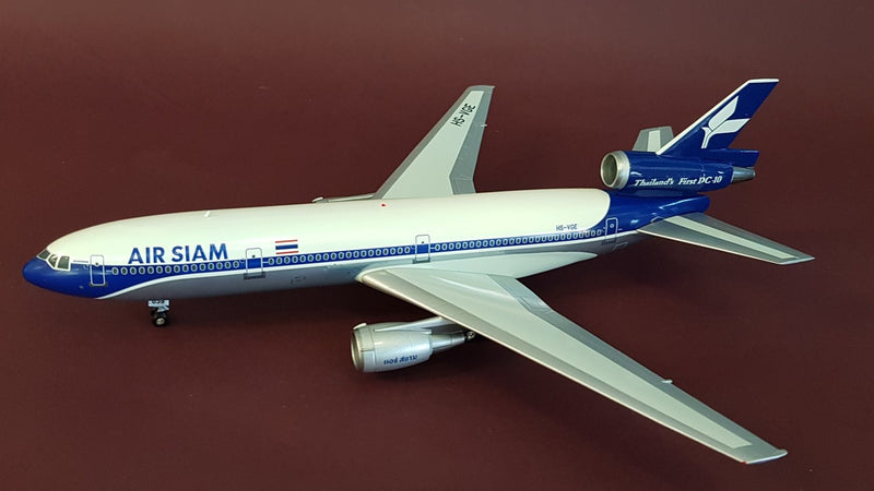 IFDC100316P | InFlight200 1:200 | DC-10-30 Air Siam HS-VGE, 'Thailand's First DC-10' (polished, with stand)
