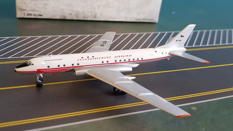 RETRO4001 | Retro Models 1:400 | Tu-104A CSA Ceskoslovenske Aerolinie OK-LDA (with stand)