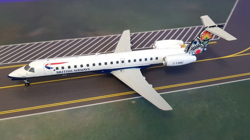 IF145004 | InFlight200 1:200 | Embraer ERJ-145EU British Airways 'Koguty Lowickie (Poland) World Tail' G-EMBC **PRE OWNED**
