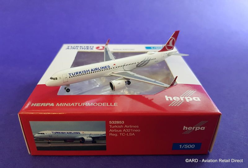 532853 | Herpa Wings 1:500 | Airbus A321neo Turkish Airlines TC-LSA