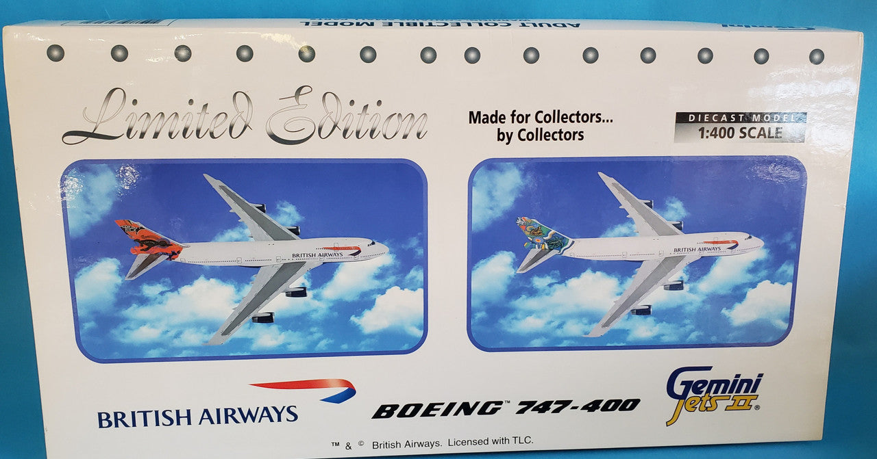 GJBAWSET2 | Gemini Jets 1:400 1:400 | Boeing 747-400 Twin Set British Airways G-BNLS 'Wunala' & G-BNLN 'Nalanji'