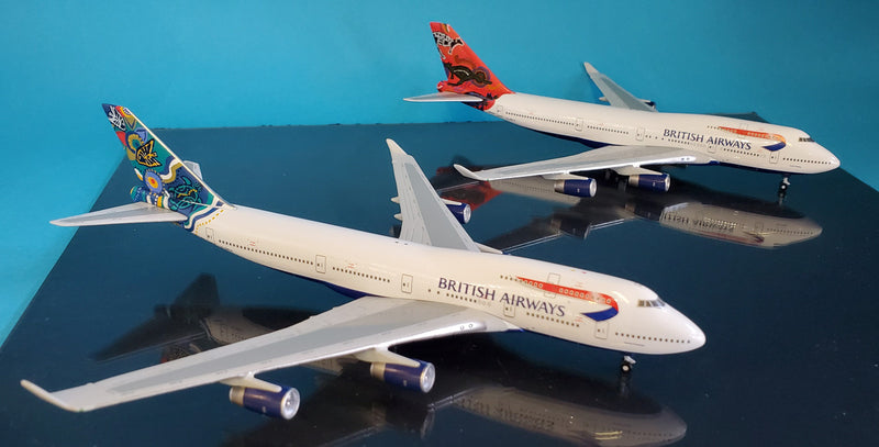 GJBAWSET2 | Gemini Jets 1:400 1:400 | Boeing 747-400 Twin Set British Airways G-BNLS 'Wunala' & G-BNLN 'Nalanji'