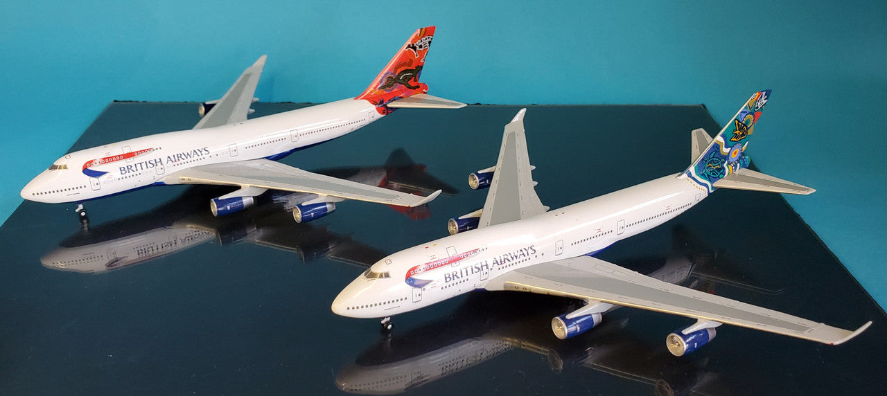 GJBAWSET2 | Gemini Jets 1:400 1:400 | Boeing 747-400 Twin Set British Airways G-BNLS 'Wunala' & G-BNLN 'Nalanji'