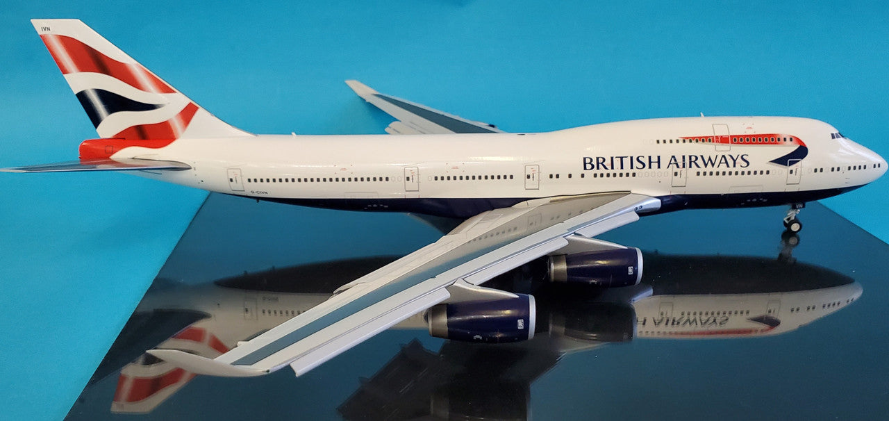 G2BAW906F | Gemini200 1:200 | Boeing 747-400 British Airways G-CIVN with flaps down ** PRE OWNED**