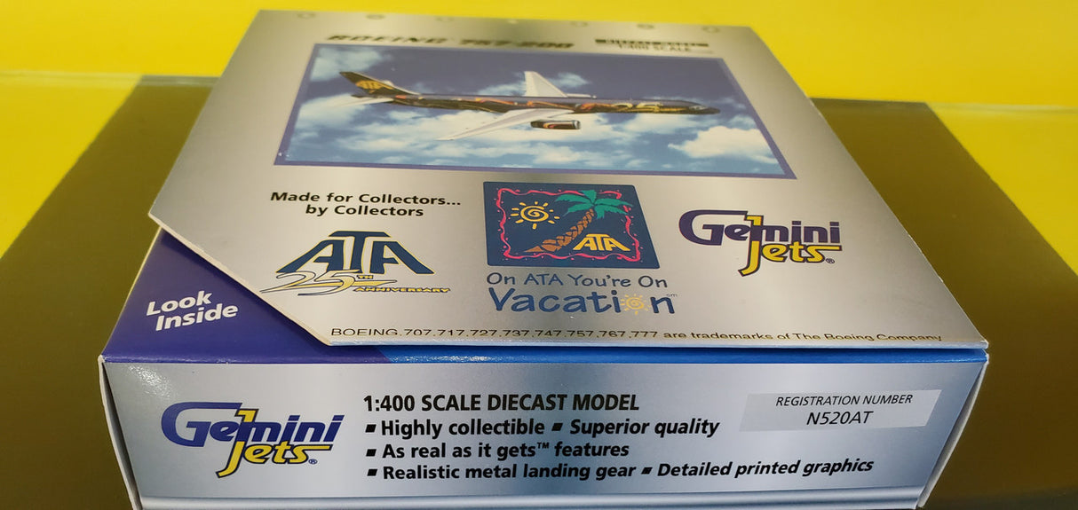 GJATA086 | Gemini Jets 1:400 1:400 | Boeing 757-200 ATA 25th Anniversary scheme