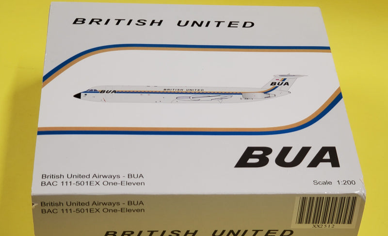 XX2512 | JC Wings 1:200 | BAC-111-500 One-Eleven BUA British United Airways G-AWYV