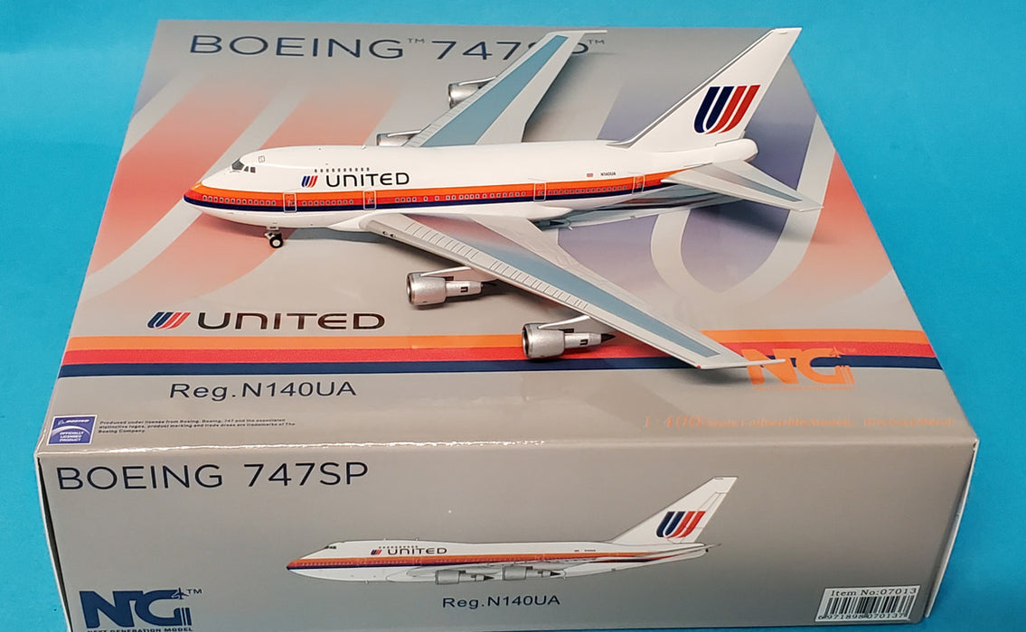 NG07013 | NG Models 1:400 | Boeing 747SP United Saul Bass N140UA