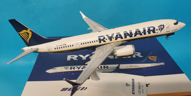 XX2258 | JC Wings 1:200 | Boeing 737 MAX8 Ryanair EI-HAT (with stand)
