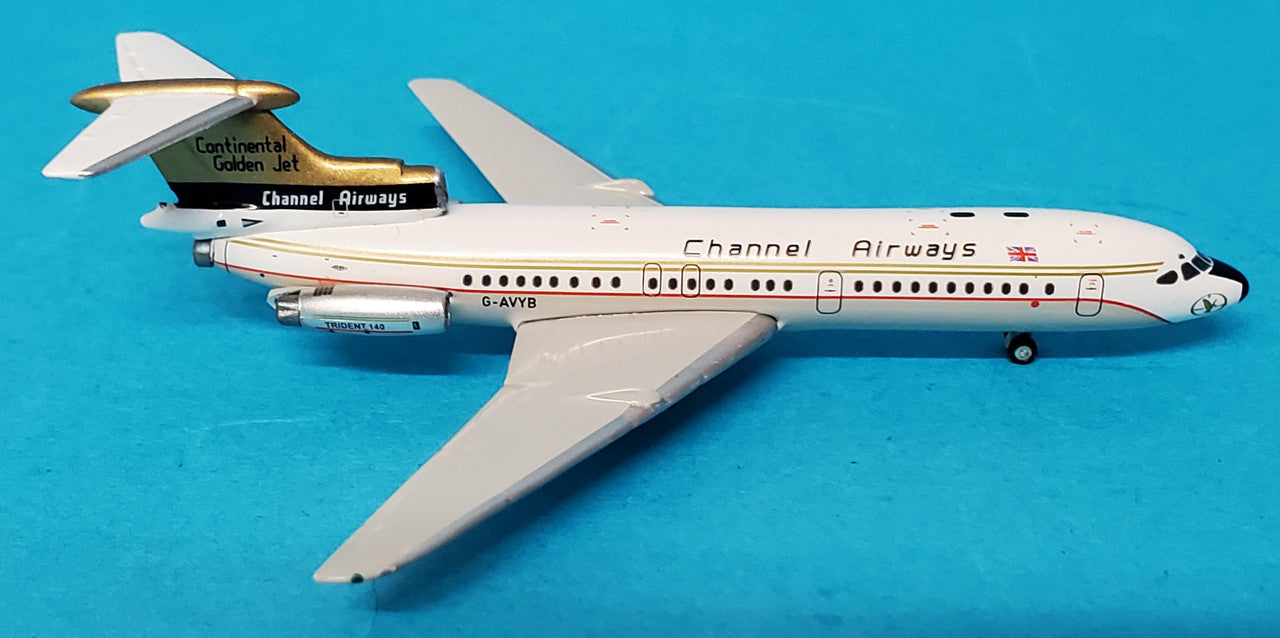 GJCAW772 | Gemini Jets 1:400 1:400 | HS121 Trident 1E Channel Airways G-AVYB