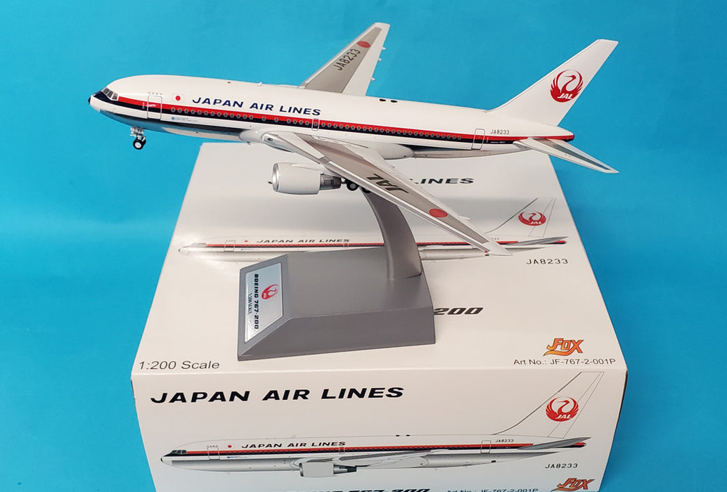JF-767-2-001P | JFox Models 1:200 | Boeing 767-246 JAL JA8233 (with stand)