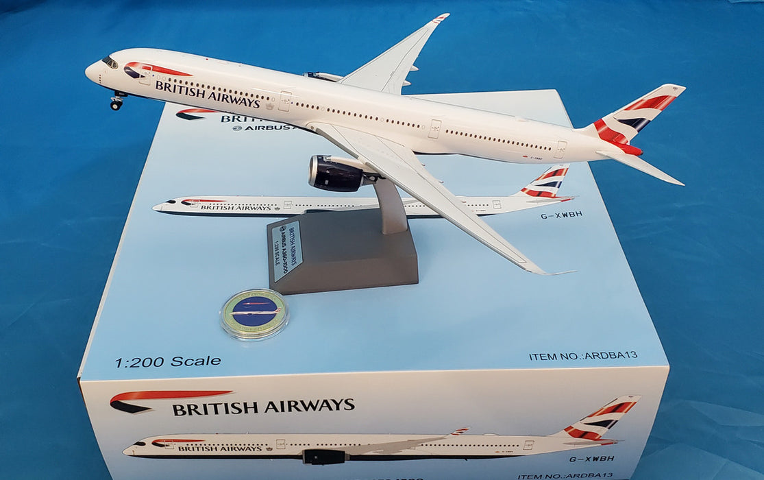 ARDBA13 | ARD Models 1:200 | Airbus A350-1041 British Airways G-XWBH (with stand)
