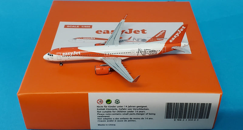 EW421N003 | JC Wings 1:400 |  EasyJet Airbus A321NEO A321NEO Title G-UZMA