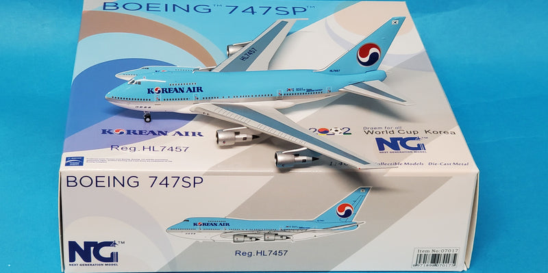 NG07017 | NG Models 1:400 | Boeing 747SP Korean Air HL7457 (Football World Cup 2002)