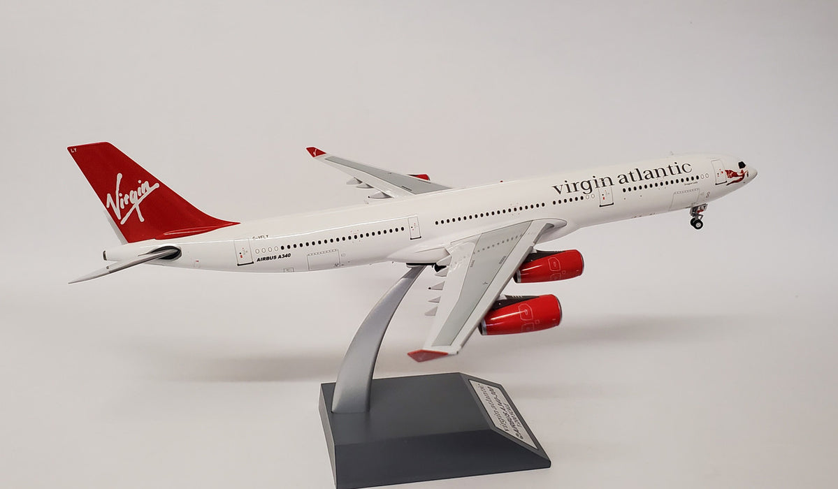 B-340-1116 | Blue Box 1:200 | Airbus A340-300 Virgin Atlantic G-VFLY, 'Dragon Lady' (with stand)