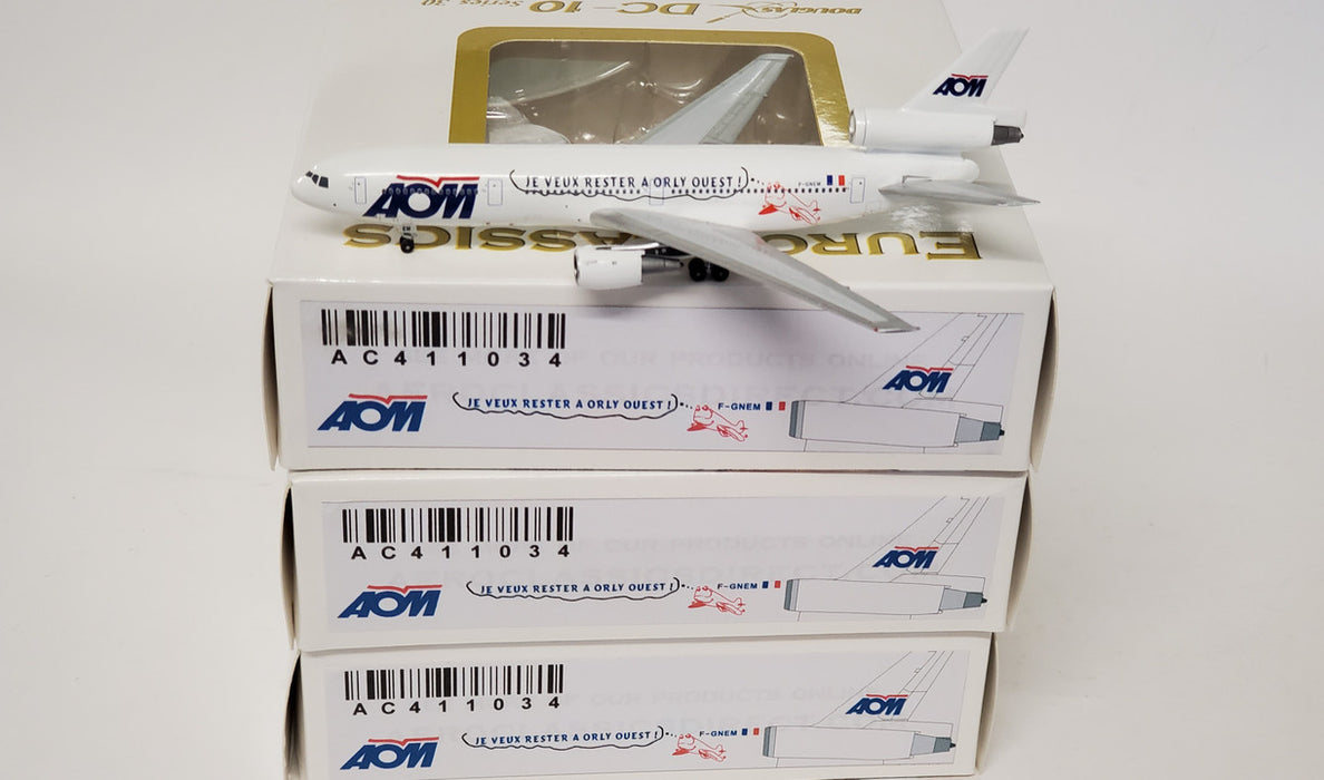 AC411034 | Aero Classics 1:400 | DC-10-30 AOM 'Orly Ouest' F-GNEM