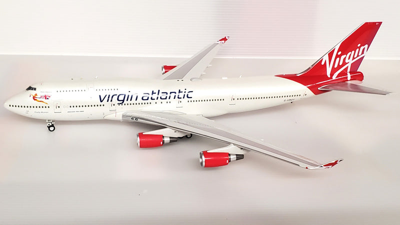 B-VR-744-OY | Bluebox 1:200 | Boeing 747-400 Virgin Atlantic G-VROY (with stand)