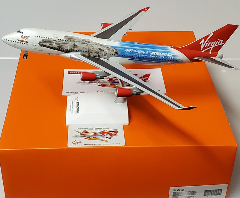 EW2744001 | JC Wings 1:200 | Virgin Atlantic Boeing 747-400 Star Wars Galaxy's Edge Reg: G-VLIP With Stand