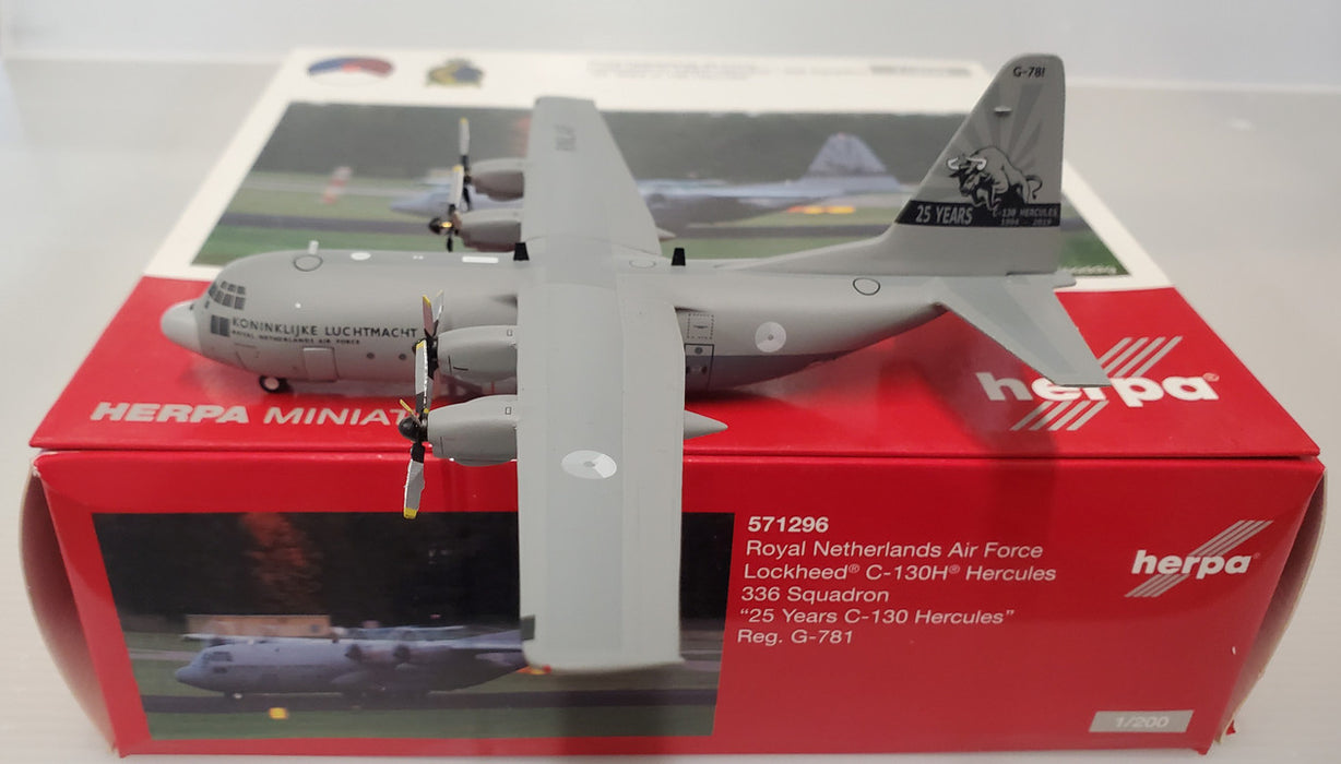 571296 | Herpa Military 1:200 | Royal Netherlands Air Force Lockheed C-130H Hercules | 336 Squadron