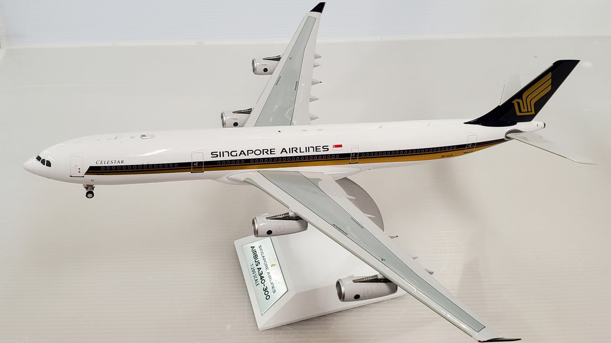 WB-A340-3-018 | WB Models 1:200 | Airbus A340-313 Singapore Airlines 9V-SJO (with stand)