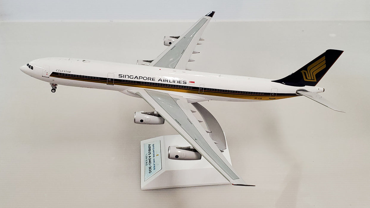 WB-A340-3-018 | WB Models 1:200 | Airbus A340-313 Singapore Airlines 9V-SJO (with stand)