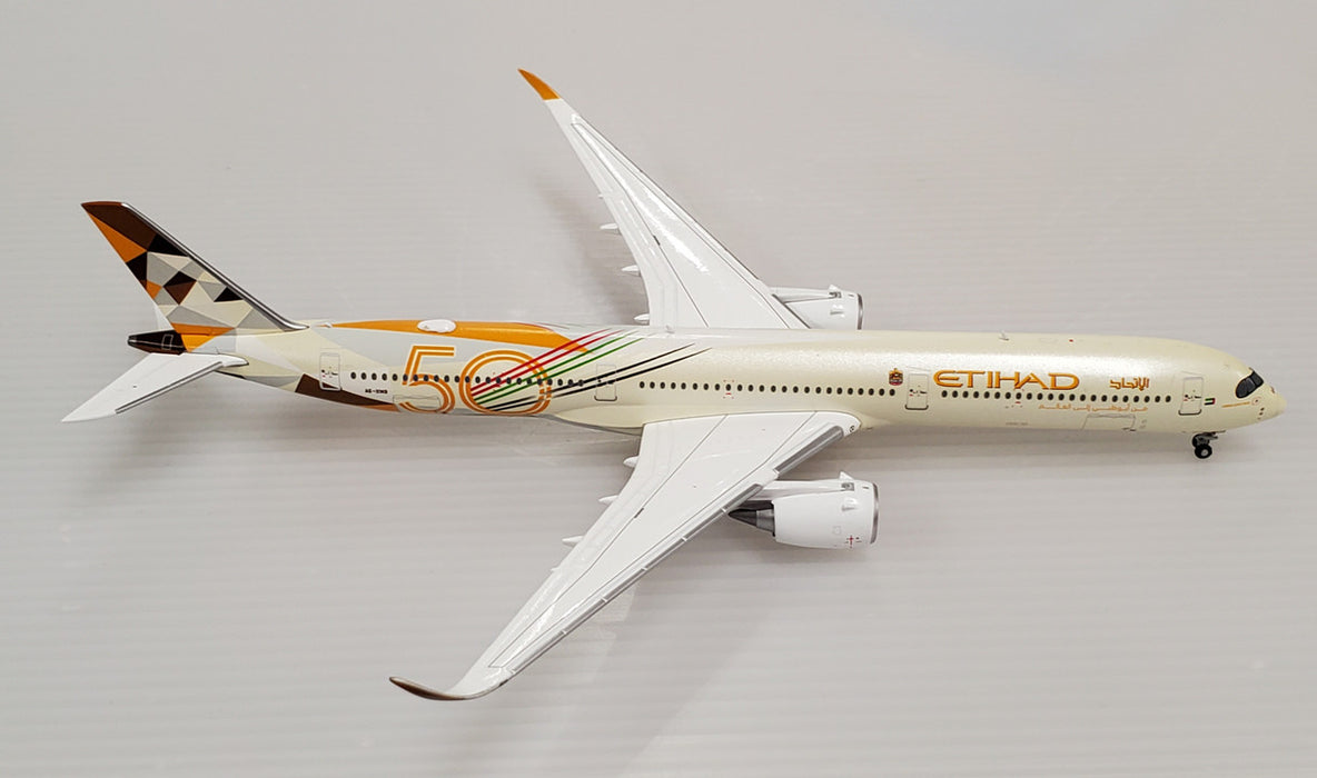 XX4496 | JC Wings 1:400 | Etihad Airways Airbus A350-1000XWB Year of the 50th Livery With Antenna