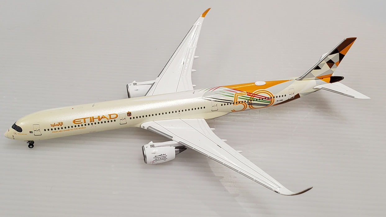 XX4496 | JC Wings 1:400 | Etihad Airways Airbus A350-1000XWB Year of the 50th Livery With Antenna