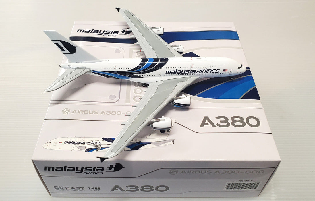 XX40049 | JC Wings 1:400 | Airbus A380 Malaysia Airlines Reg: 9M-MNE With Antenna