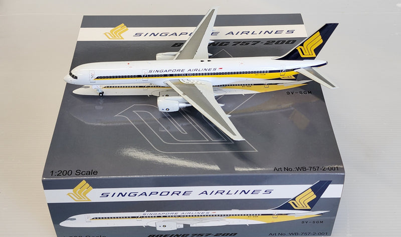 WB-757-2-001 | WB Models 1:200 | Boeing 757-200 Singapore Airlines 9V-SGM