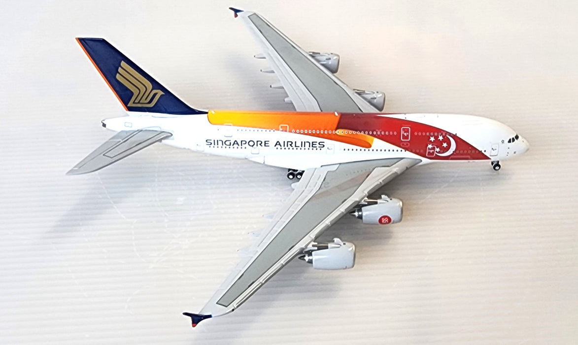 EW4388012 | JC Wings 1:400 | Airbus A380 Singapore Airlines 9V-SKJ With Antenna, 'SG50'